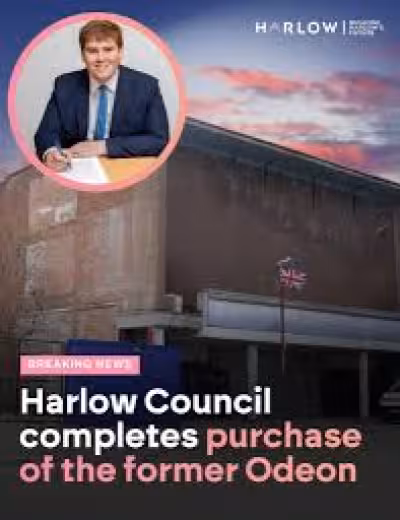 Harlow buys former Odeon cinema as town centre regeneration gathers pace