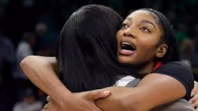Jordin Canada watches Angel Reese make history in Dream debut win
